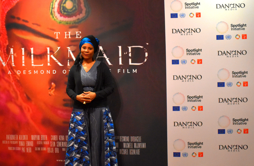 Assistant Secretary General of the UN, Ahunna Eziakonwa, at the special screening of ‘The Milkmaid’ at the United Nations in New York, USA.